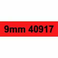 9mm Black on Red 40917 Older Style