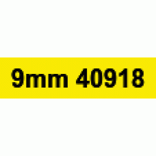 9mm Black on Yellow 40918