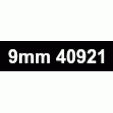9mm White on Black 40921