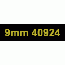9mm Gold on Black 40924 Older Style