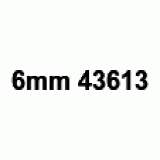 6mm Black on White 43613