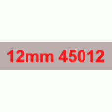 12mm Red on Clear 45012