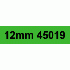 12mm Black on Green 45019