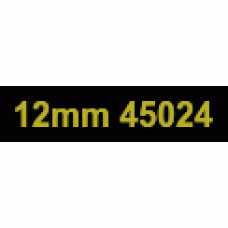 12mm Gold on Black 45024