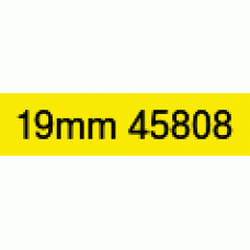 19mm Black on Yellow 45808