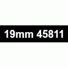 19mm White on Black 45811