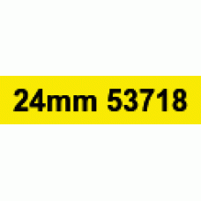 24mm Black on Yellow 53718