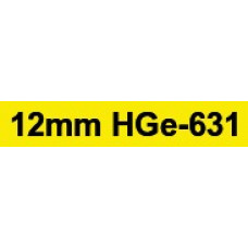 HGe-631 12mm black on yellow