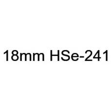 HSe-241 Compatible 18mm Black on White Heatshrink