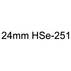 HSe-251 Compatible 24mm Black on White Heatshrink