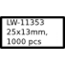 LW-11353 13mm x 25mm labels
