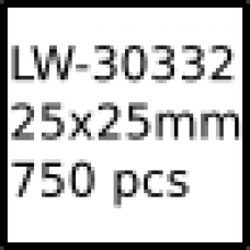 LW-30332 25mm x 25mm labels