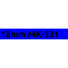 MK-531 12mm Black on blue