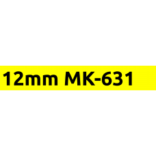 MK-631 12mm Black on yellow