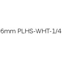 PLHS-WHT-1/4 compatible 6mm black on white heatshrink tube 1.5m