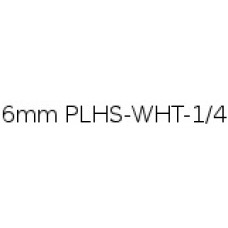 PLHS-WHT-1/4 compatible 6mm black on white heatshrink tube 1.5m