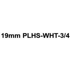 PLHS-WHT-3/4 compatible 19mm black on white heatshrink tube 1.5m