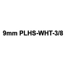 PLHS-WHT-3/8 compatible 9mm black on white heatshrink tube 1.5m