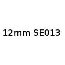 12mm Black on White Tamper Evident SE013