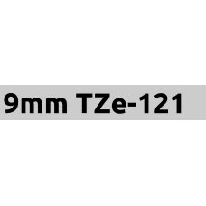 TZe-121 9mm Black on clear