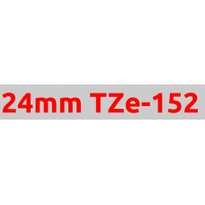 TZe-152 24mm Red on clear