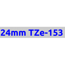 TZe-153 24mm Blue on clear