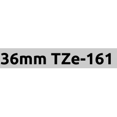TZe-161 36mm Black on clear