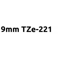 TZe-221 9mm Black on white