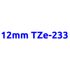 TZe-233 12mm Blue on white