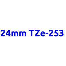 TZe-253 24mm Blue on white