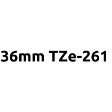 TZe-261 36mm Black on white