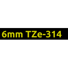 TZe-314 6mm Gold on black