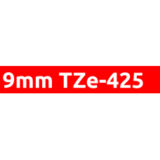 TZe-425 9mm White on red