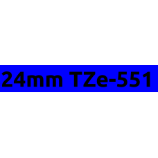 TZe-551 24mm Black on blue