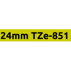 TZe-851 24mm Black on gold