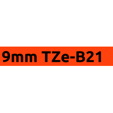 TZe-B21 9mm Black on flouro orange