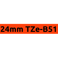 TZe-B51 24mm Black on flouro orange