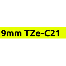 TZe-C21 9mm Black on flouro yellow