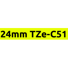 TZe-C51 24mm Black on flouro yellow