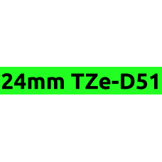 TZe-D51 24mm Black on flouro green