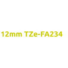 TZe-FA234 12mm Gold on white