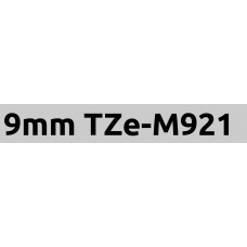 TZe-M921 9mm Black on silver
