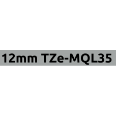 TZe-MQL35 12mm White on light grey