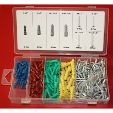 285pc screw and anchor assortment