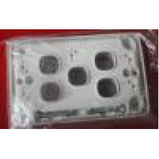 White Clipsal 5 port plate