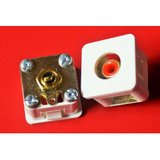 PDL RCA socket, pair, red and black
